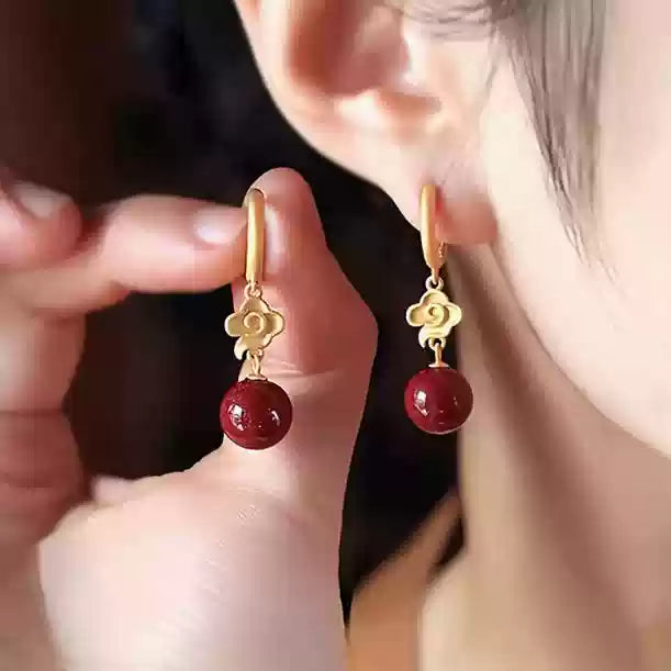 Eastculture Blooming lotus Earrings - Wealth Magnet  - Health & Longevity Blessing