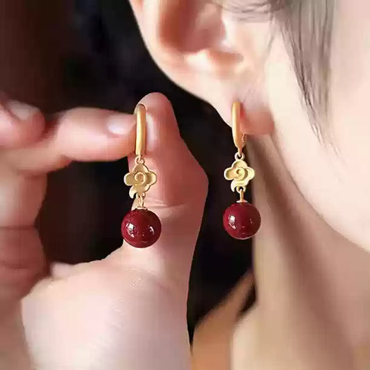 Eastculture Blooming lotus Earrings - Wealth Magnet  - Health & Longevity Blessing