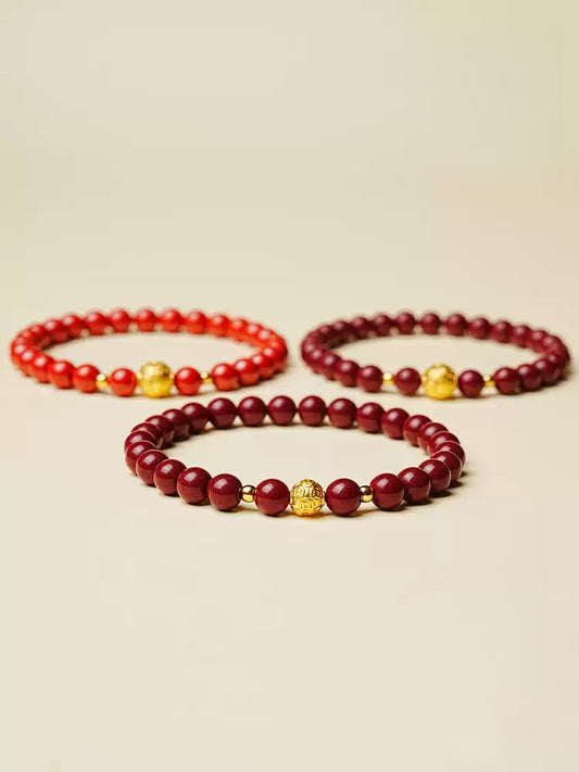 Eastculture Golden Rune Bead Bracelet - Remove Bad Luck