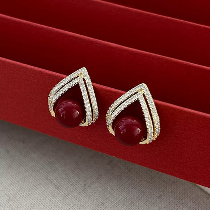 Eastculture Exquisite design teardrop shape Earrings - Monthly Fortune