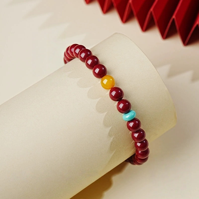 Eastculture Special red jade cinnabar Bracelet - Feng shui metaphysics