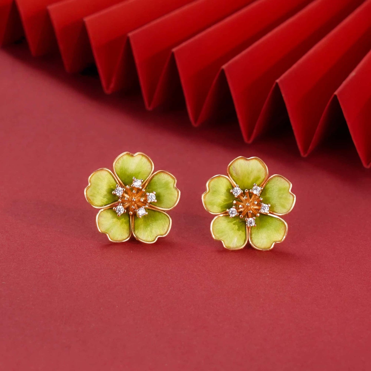 Eastculture  Yellow petals earrings