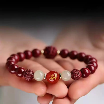 Eastculture Customized Lucky White Jade Bracelet - Health & Longevity Blessing