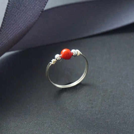 Eastculture Silver Ruby Ring  - Break Negative Cycles