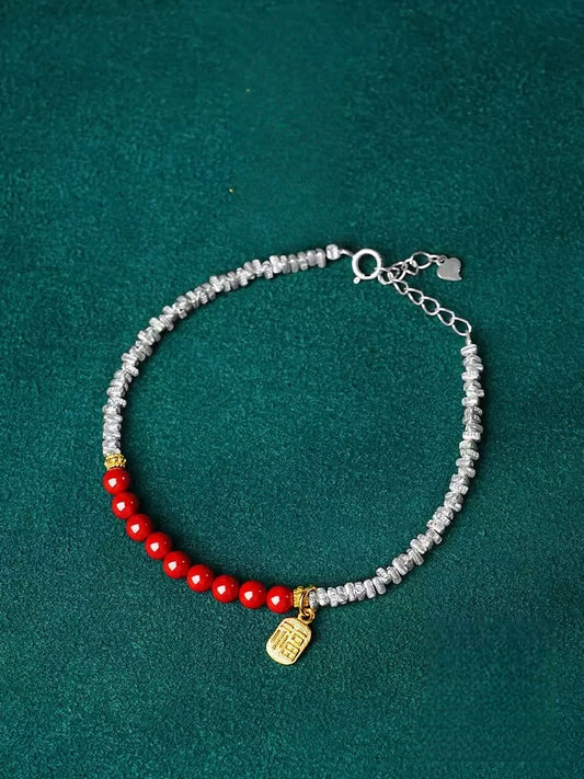 Eastculture Two-color lucky cinnabar Bracelet - Remove Bad Luck