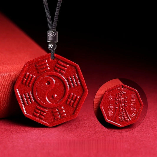 Eastculture Eight Trigrams to Ward Off Evil Spirits Necklace - Health & Longevity Blessing