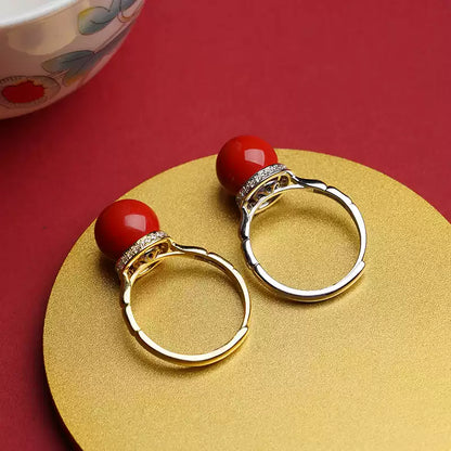 Eastculture Silver Ruby Ring  - Feng Shui Metaphysics