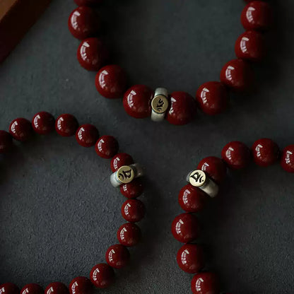 Eastculture Special cinnabar Bracelet - Health & Longevity Blessing