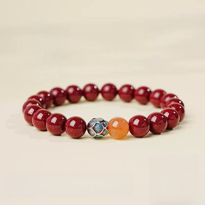 Eastculture Orange blue lotus Bracelet - Increase Luck