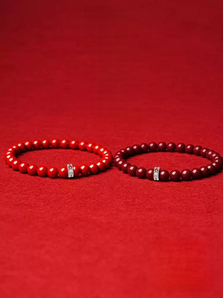 Eastculture Two-color palace cinnabar Bracelet - Feng shui metaphysics