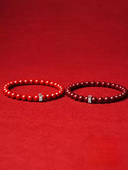 Eastculture Two-color palace cinnabar Bracelet - Feng shui metaphysics