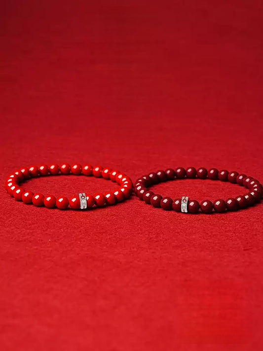 Eastculture Two-color palace cinnabar Bracelet - Feng shui metaphysics