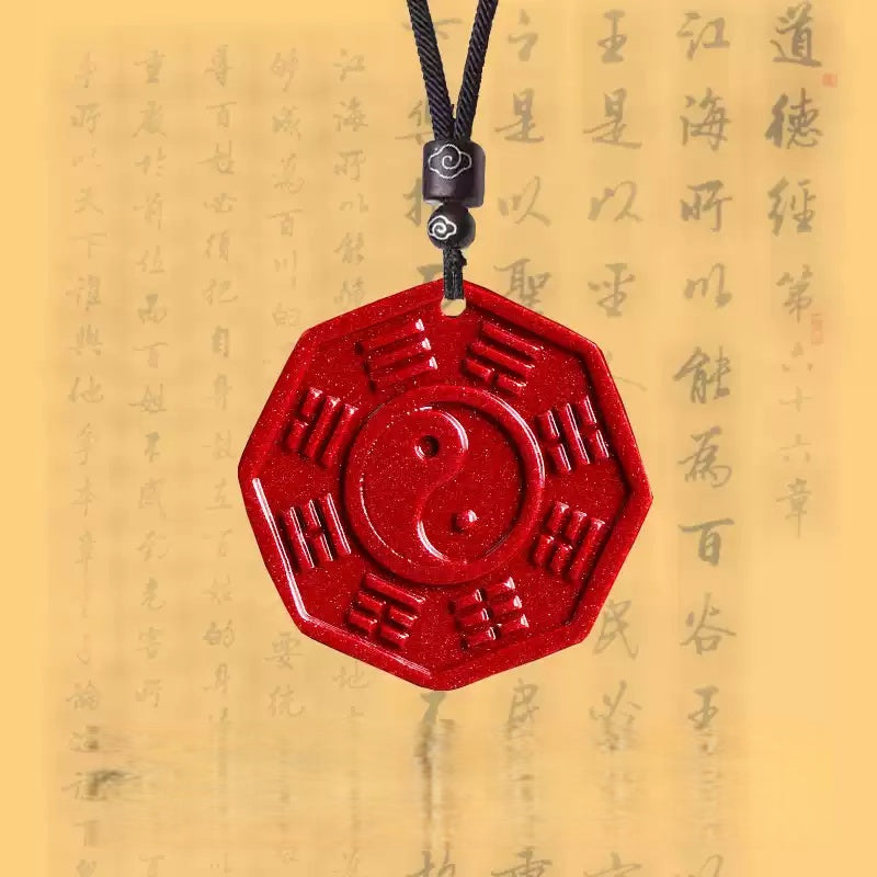 Eastculture Eight Trigrams to Ward Off Evil Spirits Necklace - Health & Longevity Blessing