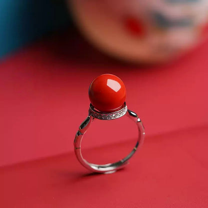 Eastculture Silver Ruby Ring  - Feng Shui Metaphysics