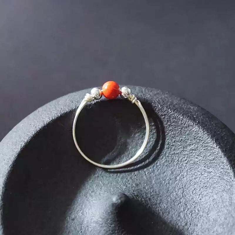 Eastculture Silver Ruby Ring  - Break Negative Cycles