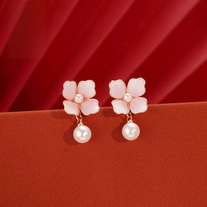 Eastculture  Pink petals earrings