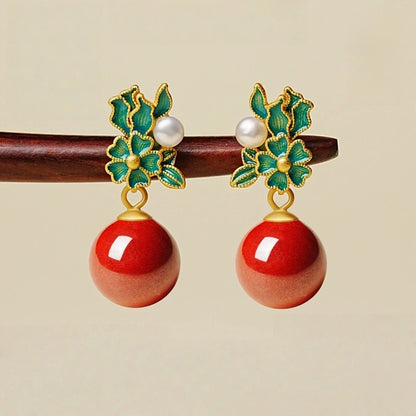 Eastculture China's top designer designs green leaves Earrings  - Love Attractor