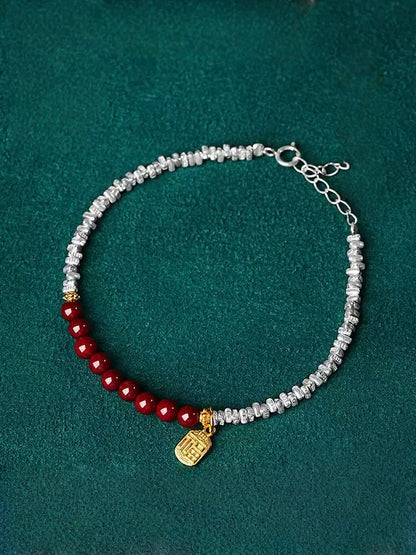 Eastculture Two-color lucky cinnabar Bracelet - Remove Bad Luck