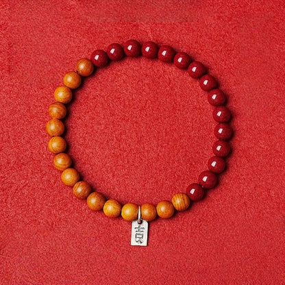 Eastculture Two-color auspicious cards Bracelet - Increase wealth