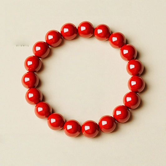 Eastculture Polished two-color cinnabar Bracelet  - Get Love