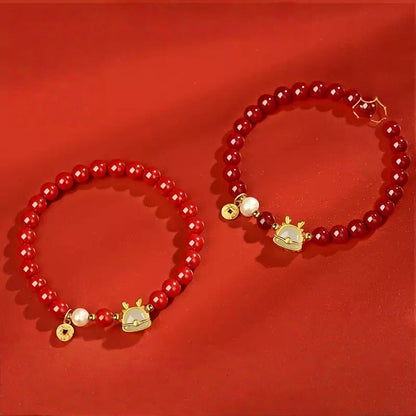 Eastculture Red Christmas elk Bracelet - Remove Bad Luck