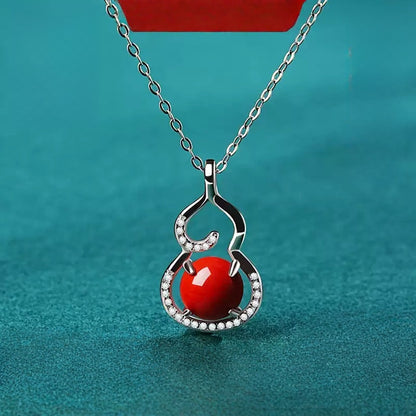 Eastculture Silver Gourd Necklace - Remove Bad Luck