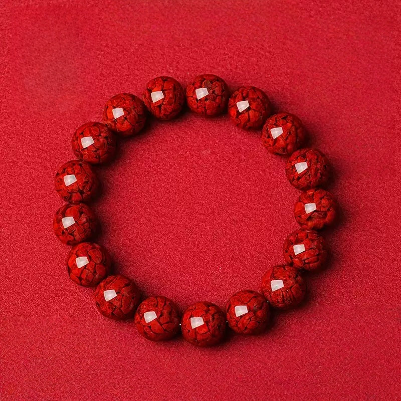 Eastculture Exploding Cinnabar Bracelet - Increase Luck