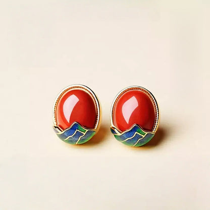Eastculture Mountain Vermilion Earrings  - Love Attractor