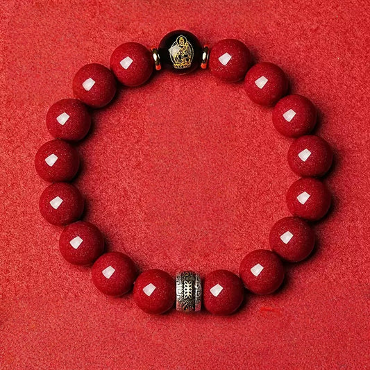 Eastculture Vermillion Buddha Bracelet - Increase Luck