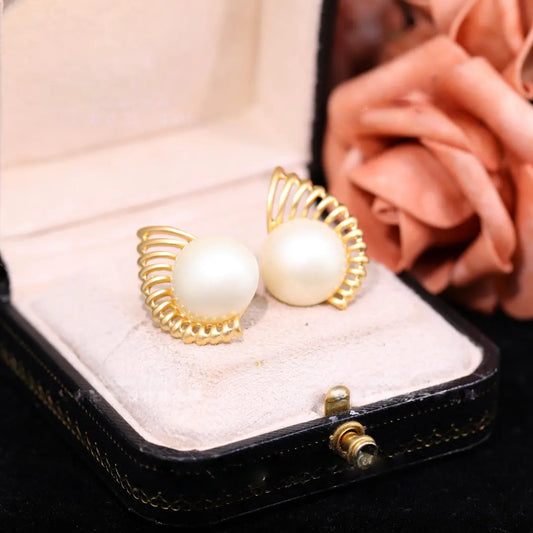Eastculture  Crown Pearl earrings