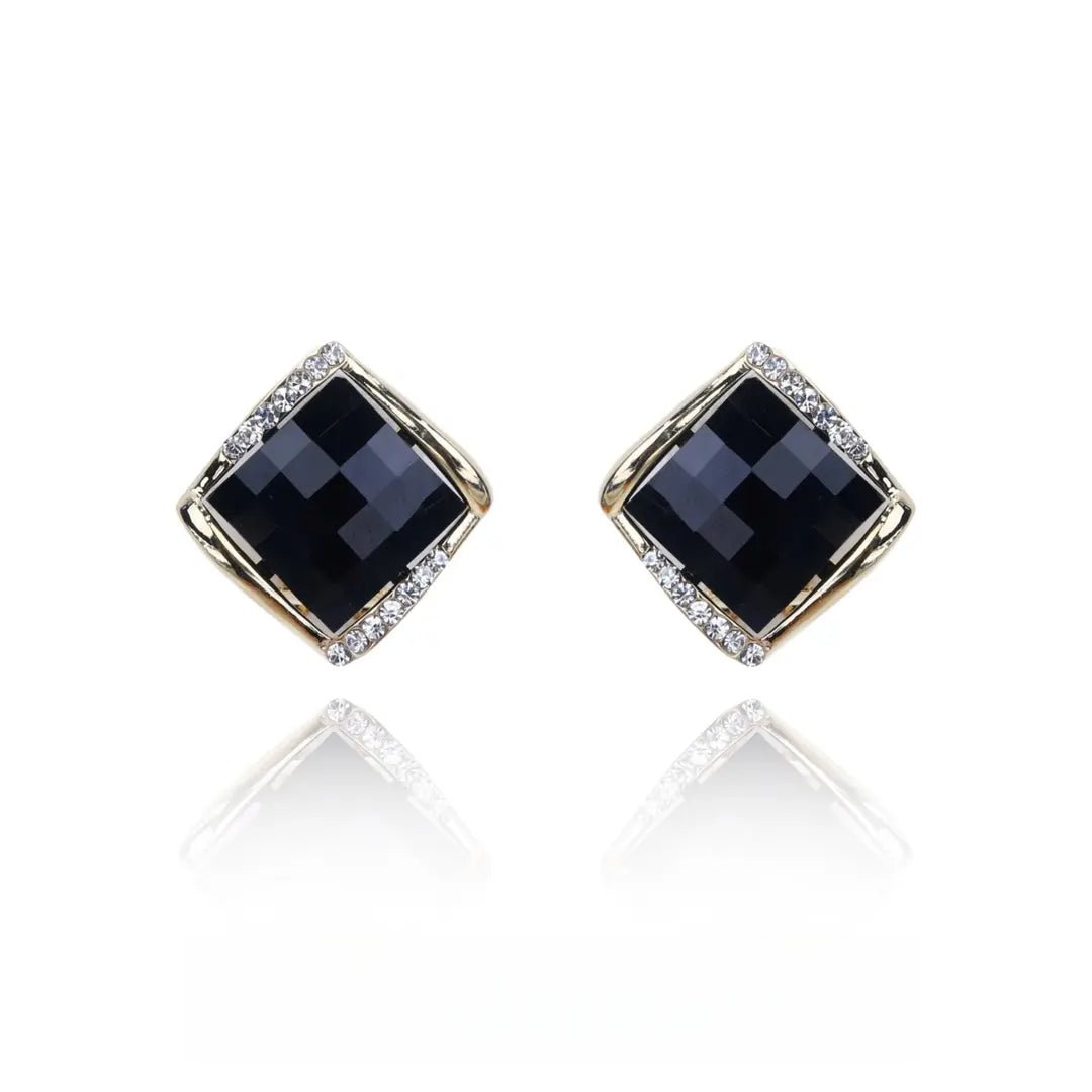 Eastculture  Obsidian gemstone earrings