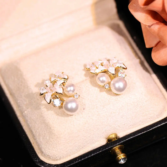 Eastculture  Petals and Pearls earrings