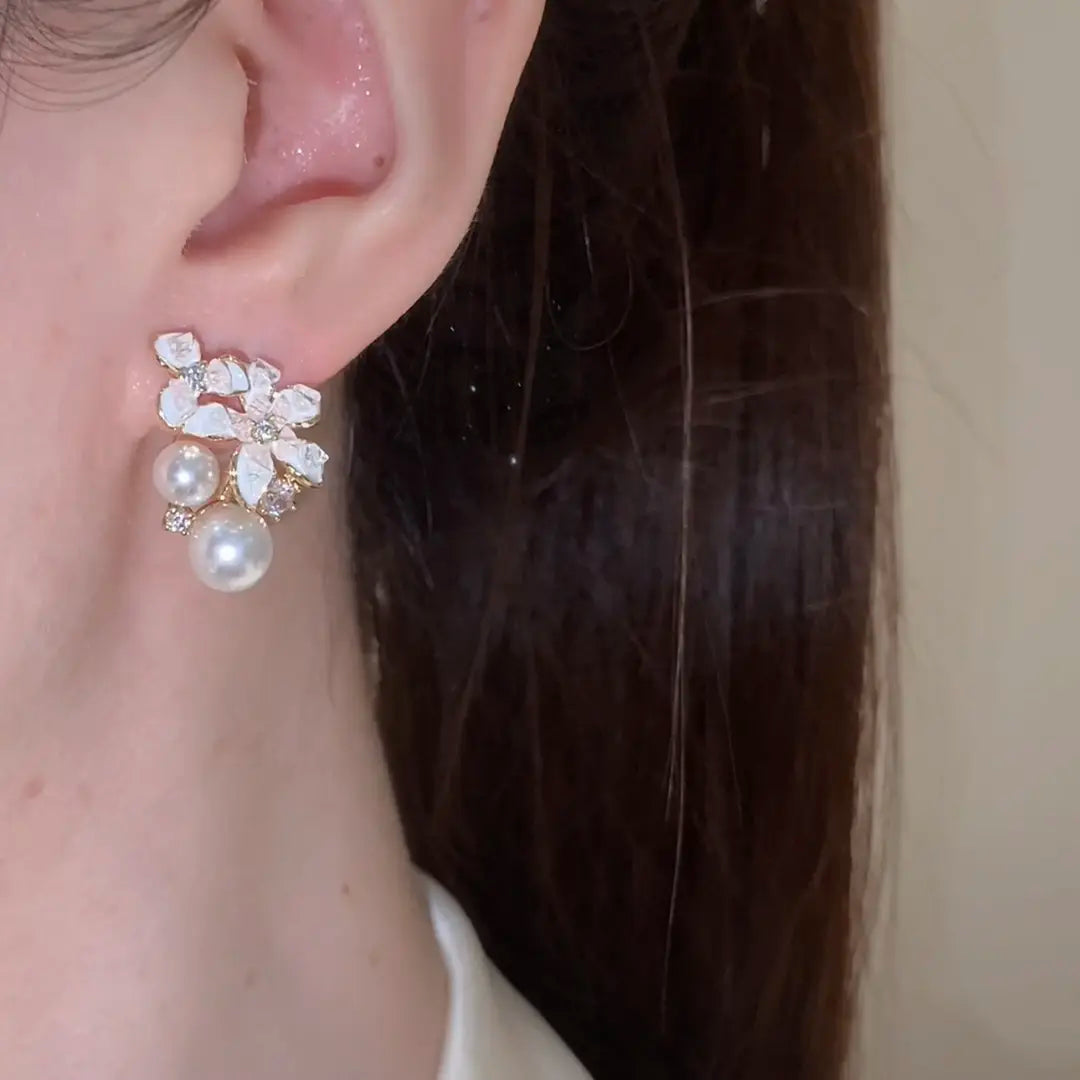 Eastculture  Petals and Pearls earrings