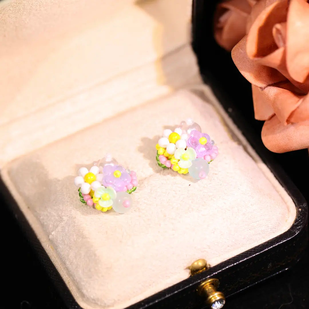 Eastculture  Five-colored petals earrings